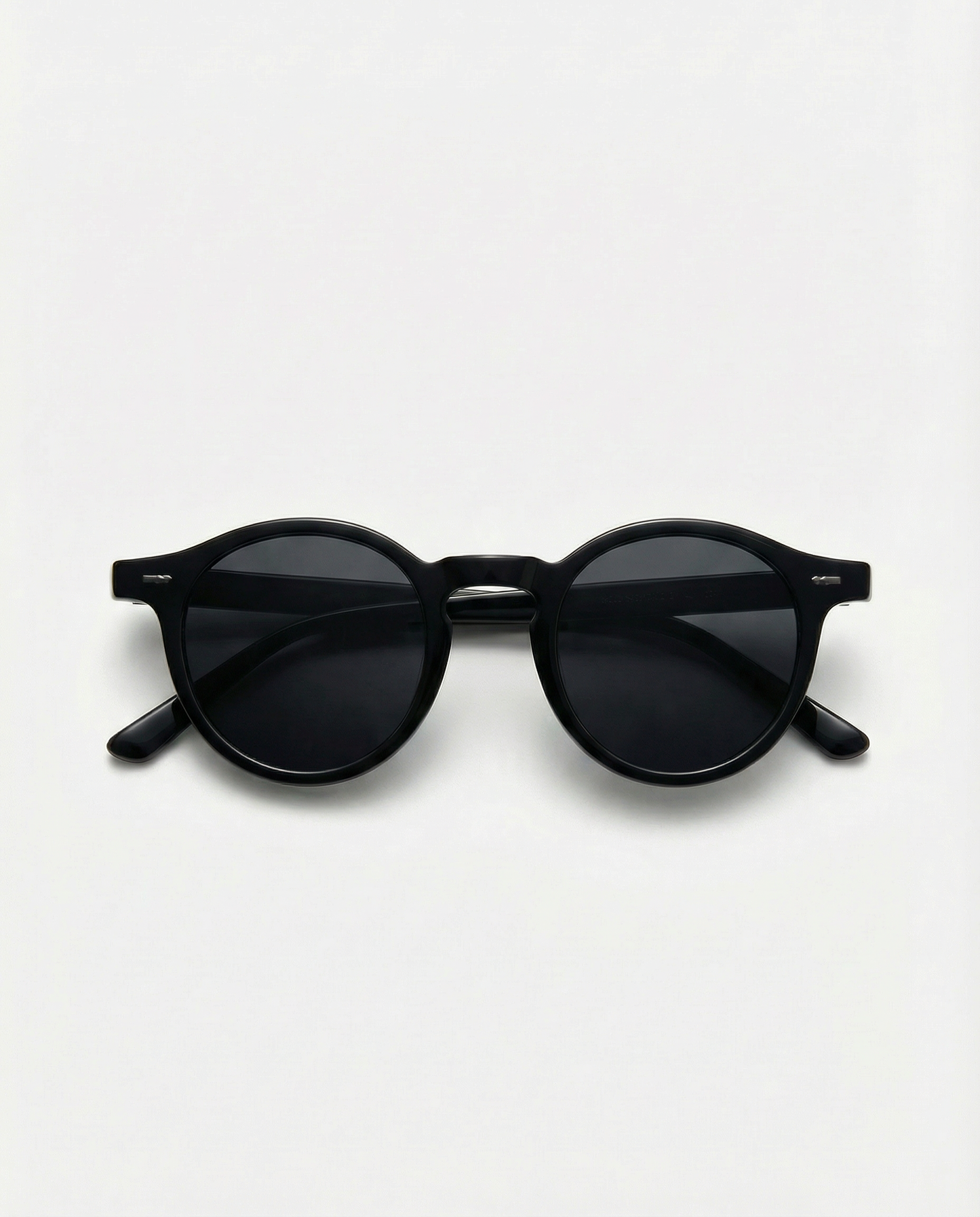 Black sunglasses on a white background