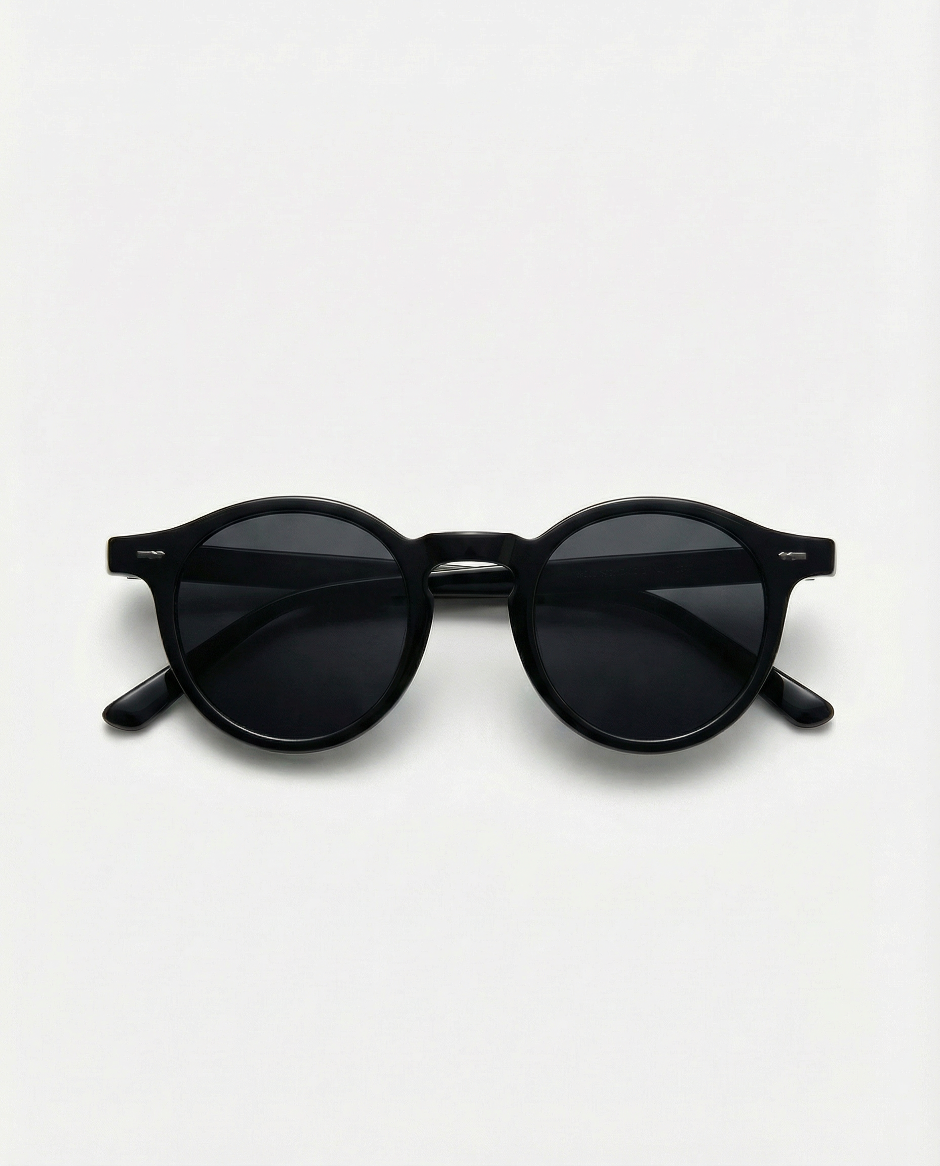Black sunglasses on a white background